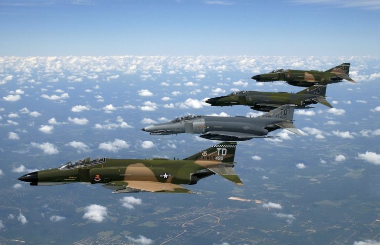 fighter jet, air force, phantom ii